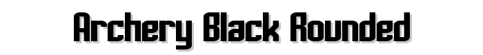Archery Black Rounded font